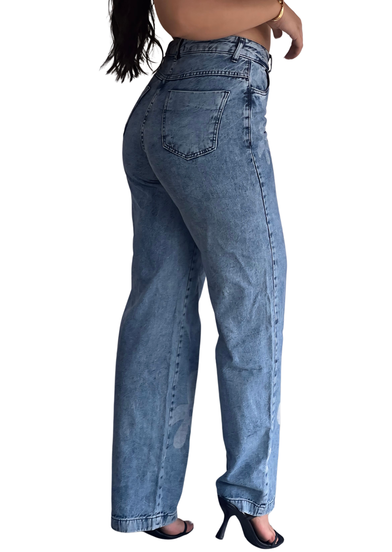 Calça Jeans Wide Leg