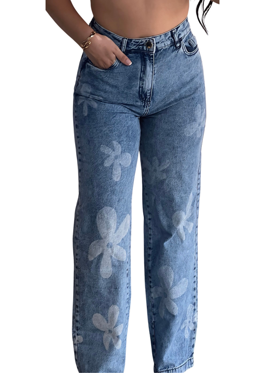 Calça Jeans Wide Leg